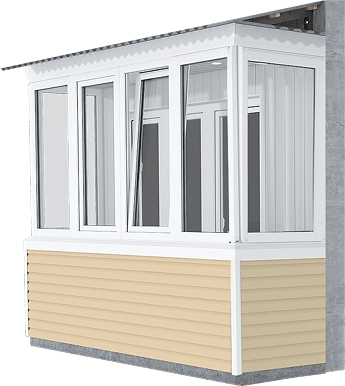 Теплое остекление балкона